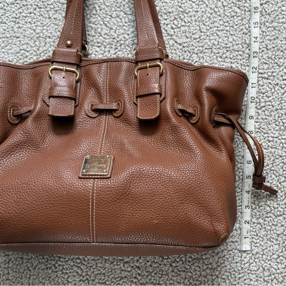 ❤️ Dooney & Bourke | Caramel Pebble Grain Satchel - Picture 9 of 11